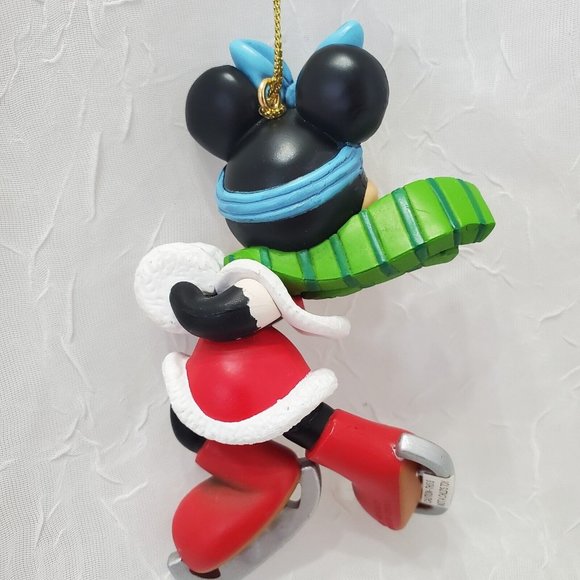 Disney Christmas Magic Minnie Mouse Ice Skating  Ornament bright colors Grolier - Picture 3 of 10
